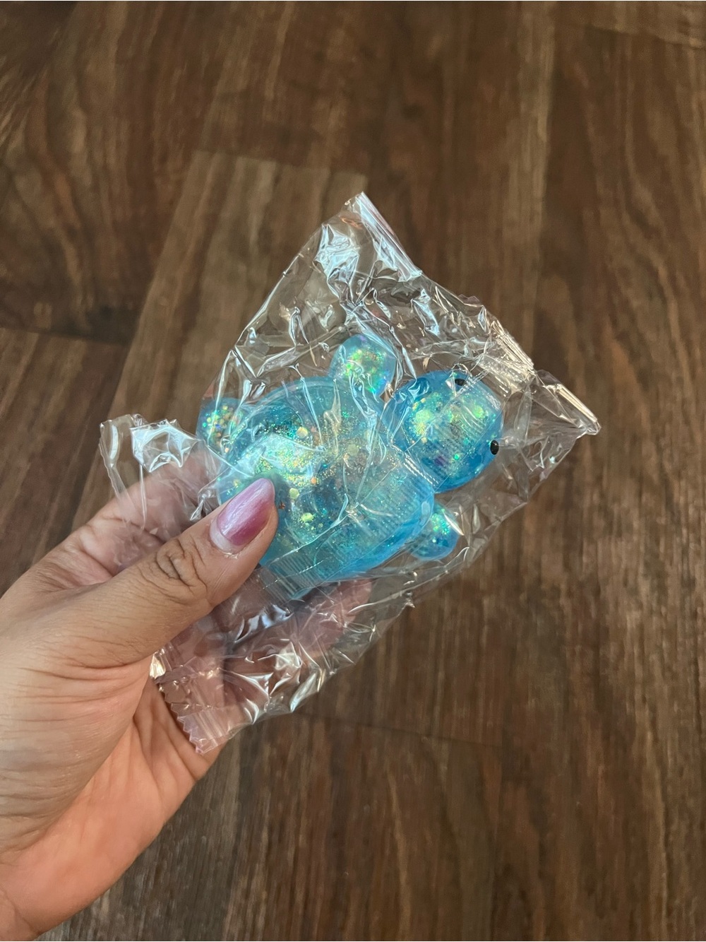 💙 Blue Glitter Turtle Squishy – Stress Relief Fidget Toy | New in Bag 🐢✨